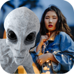 ”Alien Photos Selfie - Alien UFO Photo Collage