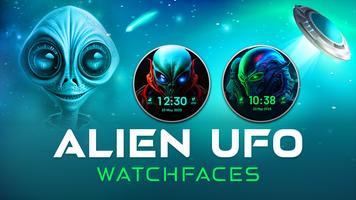 Alien & UFO Wear OS Watchfaces capture d'écran 2