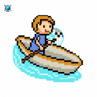 Ship Pixel Art  Number Coloring icon