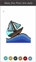 Ship Pixel Art  Number Coloring screenshot 3