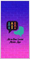 All in One Social Media App Affiche