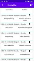 English To Sesotho Translator تصوير الشاشة 1