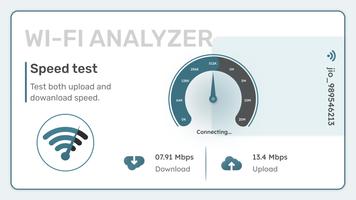 WiFi Analyzer, Speed Test, Key Plakat