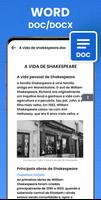 Leitor de documentos: PDF, DOC imagem de tela 2