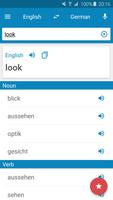 German-English Dictionary Cartaz