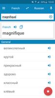 Dictionnaire français-russe Affiche
