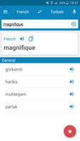 French-Turkish Dictionary ポスター