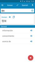Korean-Spanish Dictionary Plakat