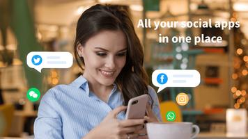 All In One Messenger for Socia постер