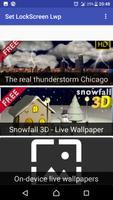 Set Lock Screen live wallpaper capture d'écran 1