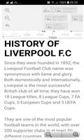 History Timeline Of Liverpool F.C Affiche