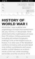 History Timeline Of World War 1 海報