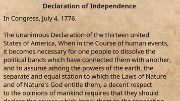 Declaration of Independence Affiche