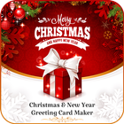Christmas & New Year Greeting Card Maker  icône