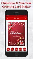 Christmas & New Year Greeting Card Maker  capture d'écran 1