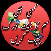 Any Sim's Network Check In Pakistan Plakat