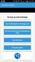Du Sim Codes UAE پوسٹر