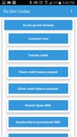 Du Sim Codes UAE اسکرین شاٹ 2
