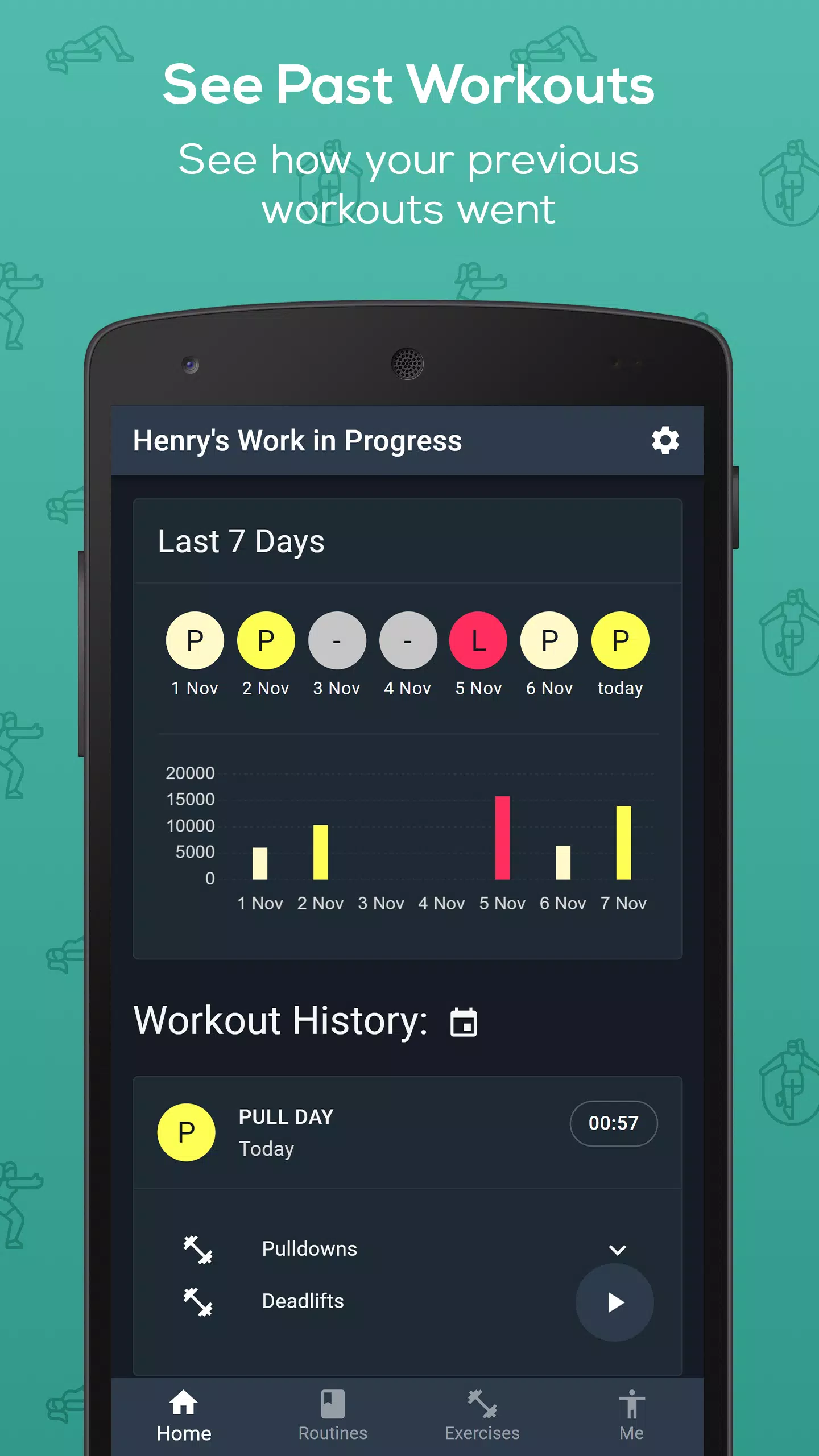 My Work in Progress - Gym Log for Android - Free App Download