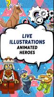 Comics Book Animated Affiche