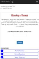 Name Meaning Generator স্ক্রিনশট 1