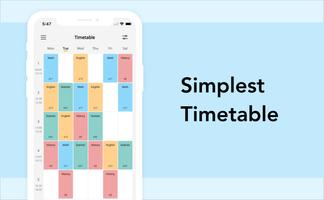 Simple Timetable・Simple & Beat-poster