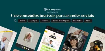 GoDaddy Studio: Criar Gráficos