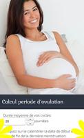 Cycle menstruel calendrier Affiche