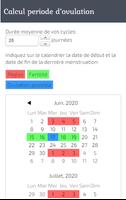 Cycle menstruel calendrier capture d'écran 1