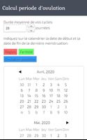 Cycle menstruel calendrier capture d'écran 2