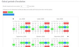 Calcul periode d'ovulation capture d'écran 3