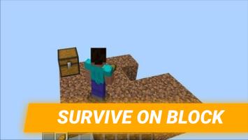 One Block for minecraft پوسٹر