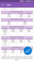 2 Schermata ALL Hebrew Verbs FREE - Dictionary Tables