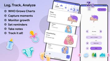 Sleep & Feeding Baby Tracker poster