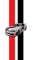 Fonds Nissan Skyline R34 Affiche