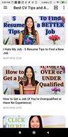CV Creator |Tips and Advice ภาพหน้าจอ 3