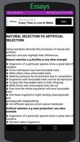 Life Sciences Essays for Matri تصوير الشاشة 2