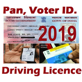 Pan Card Voter Driving Licence-2019 icône