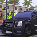 Escalade Driving Police Truck