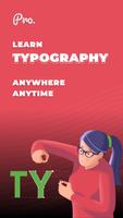 Learn Typography - ProApp الملصق