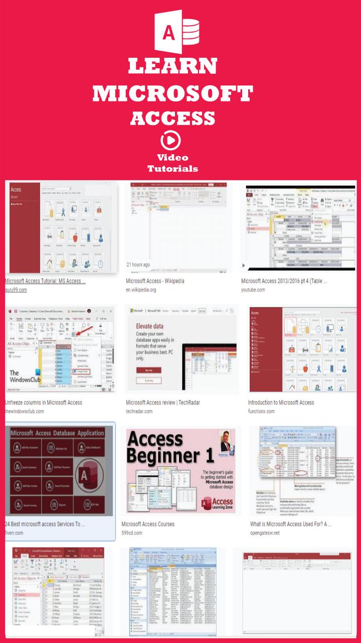 microsoft access tutor