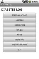 Diabetes Log Affiche