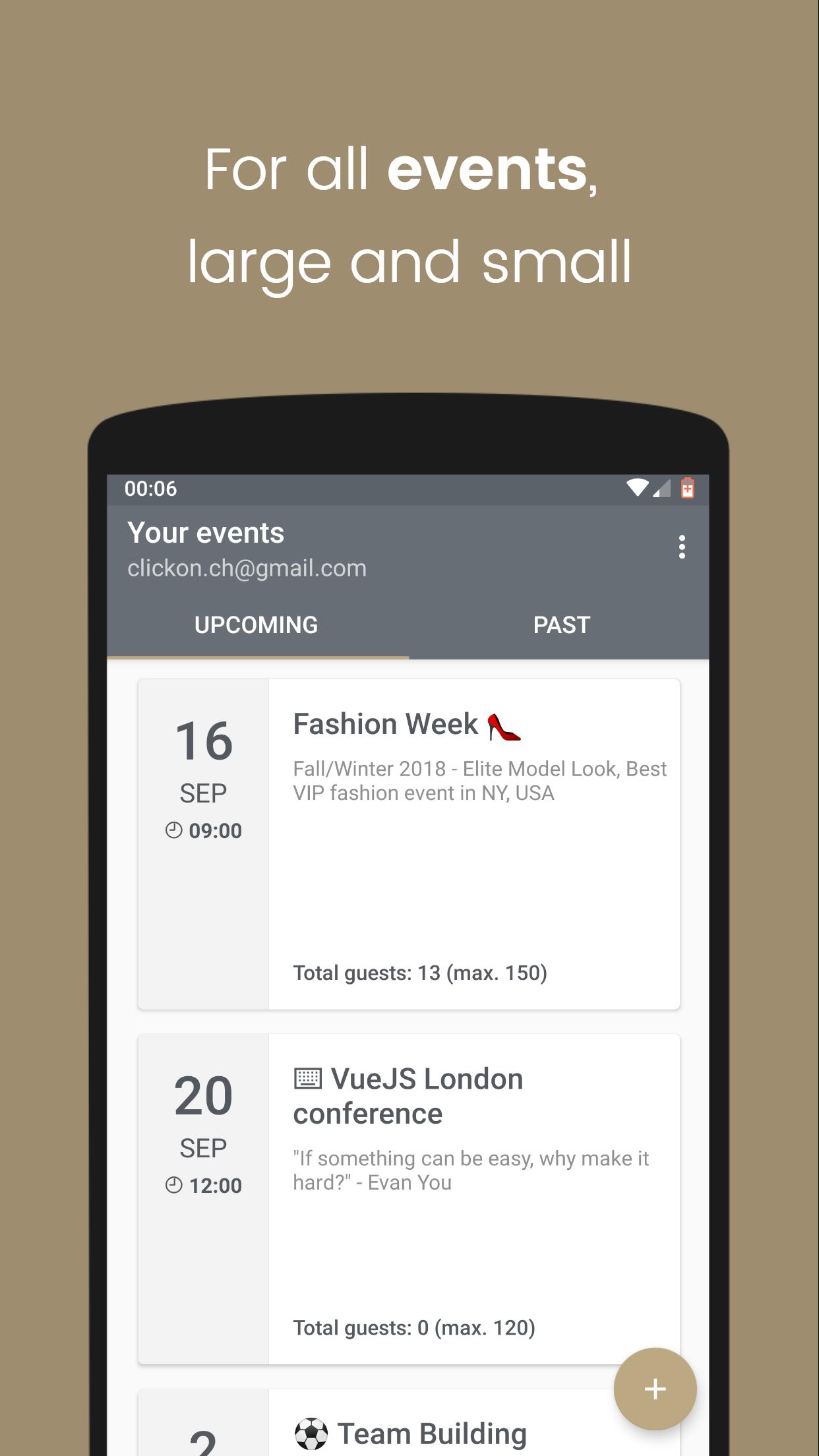 Eventor App Guest List For Events For Android Apk Download - all roblox events 2018 list
