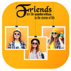 My friend Photo collage maker أيقونة