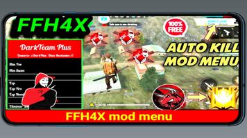 ffh4x mod menu ff hack 截圖 1