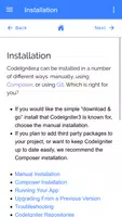 Codeigniter 4 Documentation скриншот 5