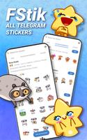 FStik: All Telegram Stickers Cartaz