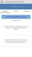 برنامه‌نما Consulta Benefício Família 2019 عکس از صفحه
