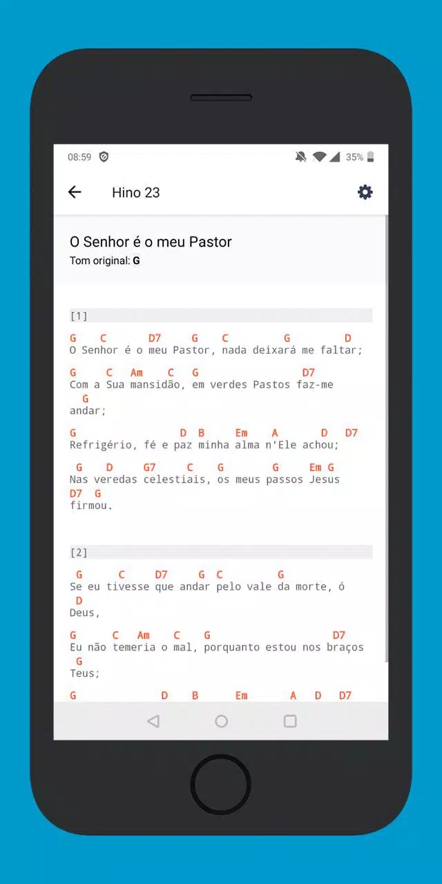 O Senhor É Meu Pastor - Cifra CCB, PDF