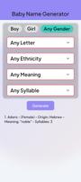 Baby Whisper - Name Generator تصوير الشاشة 3